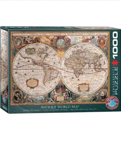 EuroGraphics Antique World Map Puzzle (1000-Piece) NEW FACTORY SEALED - Picture 1 of 4