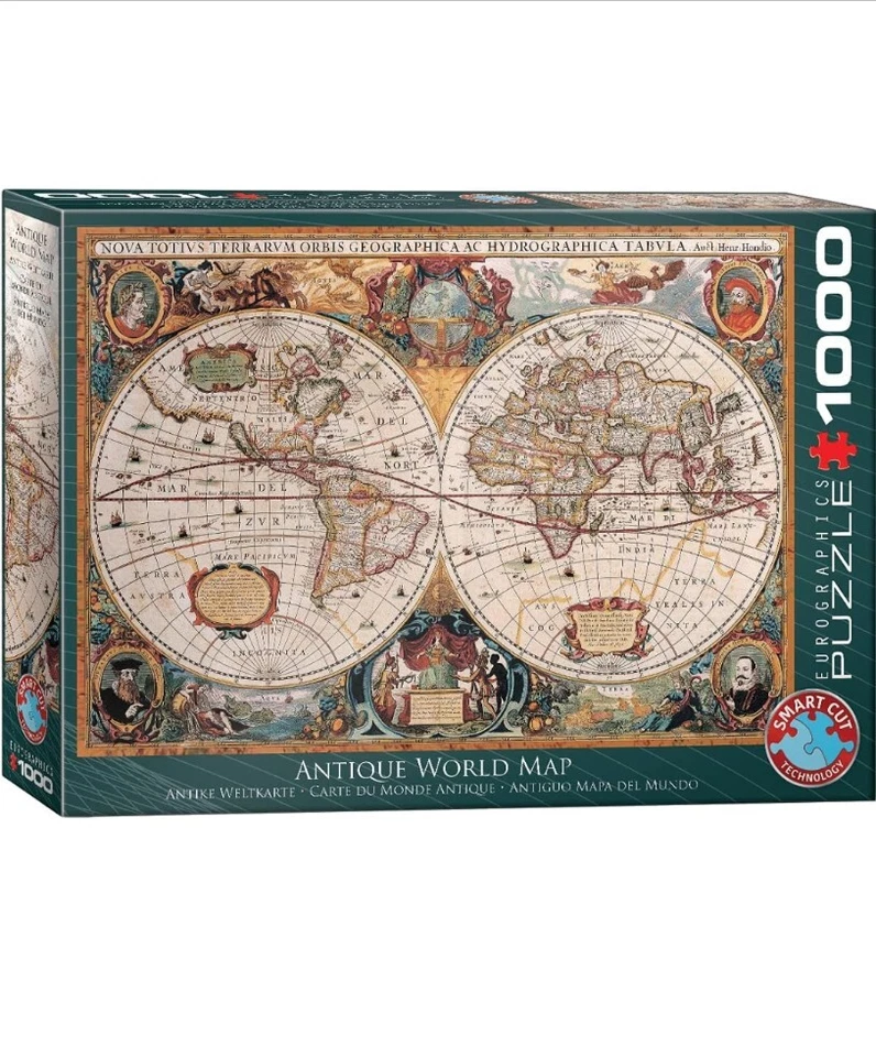 EuroGraphics Antique World Map Puzzle (1000-Piece) NEW FACTORY SEALED - Image 1 of 4
