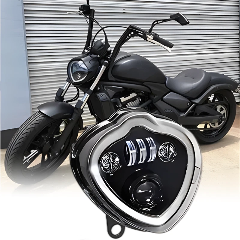 Conjunto de faros LED DRL para faros Kawasaki Vulcan 650S EN650 2015-2024 Foto 1 de 4