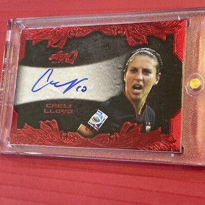 2017 Leaf Q - Carli Lloyd - Auto Red 4/10 - NM- Team USA Legend 🔥📈🇺🇸