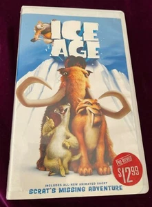 2002 ICE AGE VHS TAPE SCRAT'S MISSING ADVENTURE CLAMSHELL CASE DENNIS LEARY - Picture 1 of 4