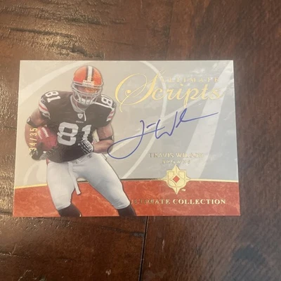 Travis Wilson 2006 Upper Deck Ultimate Scripts USC-TW /35 Auto Browns - Image 1 of 3