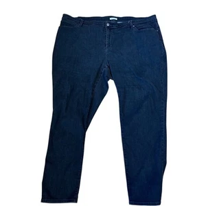 Pantalones de mezclilla Eileen Fisher de algodón orgánico negros desvanecidos elásticos cómodos talla grande 24W - Imagen 1 de 4