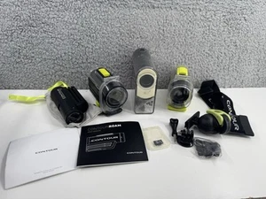 A Lot (4) Contour sports action cameras, Mounts, Waterproof hard case - UNTESTED - Picture 1 of 23