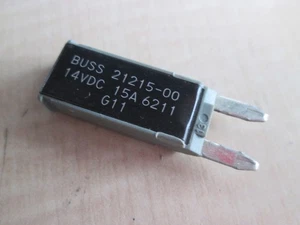 Fusible disyuntor automotriz negro Bussmann 21215-00 15A 15 amperios #M147CCA - Imagen 1 de 8
