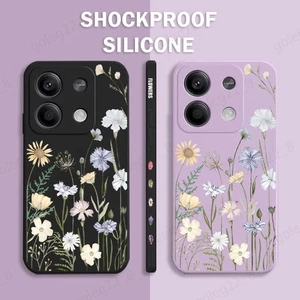 Funda Delgada Silicona Patrón Flor Para Xiaomi Redmi Note 14 13 12 11 Pro - Imagen 1 de 20