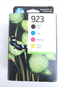 Original 4er-Pack HP 923 Schwarz & Farbe B/C/M/Y Tinte 6C3Y6LN NEU VERSIEGELTE VERPACKUNG 2025 - Bild 1 von 6