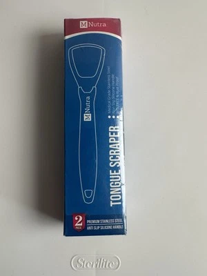 Raspador de lengua MNutra herramienta de higiene dental acero inoxidable cobre limpiador bucal Foto 1 de 4