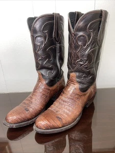 Lucchese Classics Handmade Alligator Tail Cowboy Boots 10.5 D - Picture 1 of 18