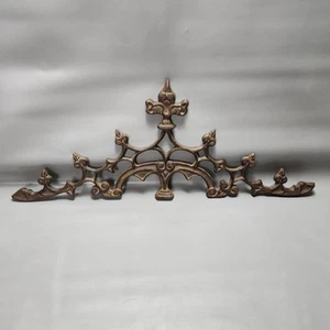 Antique Cast Iron Door Gate Fence Topper Pediment Valance 29 x 11 - Picture 1 of 16