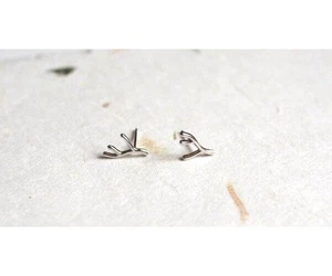 Ohrstecker Baumstamm mini Silber 925 Damen Mädchen Kinder Ohrringe - Bild 1 von 4