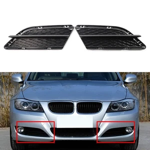 For 3Series E90 E91 09-12 Pair Front Left Right Bumper Lower Grille Trim Insert - Picture 1 of 11