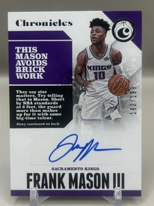 2017-18 Panini Chronicles #CA-FM3 Frank Mason III Chronicles Autographs #/199 - Picture 1 of 2