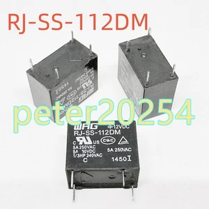 5PCS New WRG RJ-SS-112DM Coil:12V-5A 4-pin Relay #TT - Picture 1 of 1