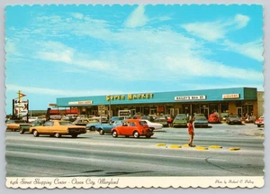 1974 64th Street Shopping Center Autos Shops Ocean City Maryland MINT Postcard - Picture 1 of 2