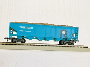 Bachmann The Rock 4 Compartment Open Hopper, HO Scale #133274, with Custom Load - Picture 1 of 9