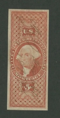1862 United States Passage Mortgage Stamp #R91a Used Pen Cancel Certified - Image 1 of 2
