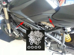 Teflon Unterlegscheiben Seitenverkleidung Ducati Streetfighter 848 1098 - Bild 1 von 1