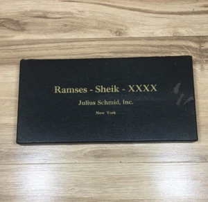 Julius Schmid New York 1931 condom salesman sample display case box Ramses Sheik - Picture 1 of 5