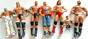 WWE Mattel Wrestling Action Figures Lot 7 Cena T Funk Triple H Ryan Orton Myster - Picture 1 of 7