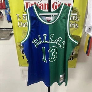 Dallas Mavericks Steve Nash Mitchell & Ness blau/grün Split NBA Swingman Trikot - Bild 1 von 11