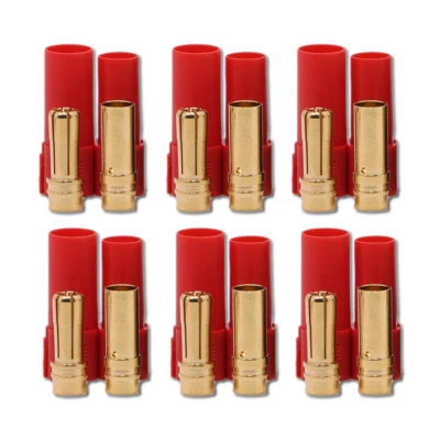 5 Pares 10 Piezas XT150 Rojo Enchufe Hembra Enchufe Dorado 150A ESC Motor Lip... - Imagen 1 de 4