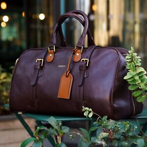 Luxury Leather Duffel Bag, Leather Travel Bag, Weekend Bag, Gift for Him and Her