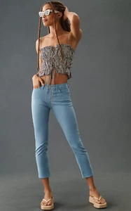 Anthropologie AG Prima Low Rise Crop Zigarettenjeans Japan Stoff Neu mit Etikett Größe 26 - Bild 1 von 5