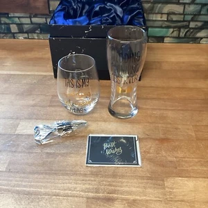 This is My Wedding Planning Glas Set Verlobung Geschenk Paare Mr & Mrs Hochzeit - Bild 1 von 6