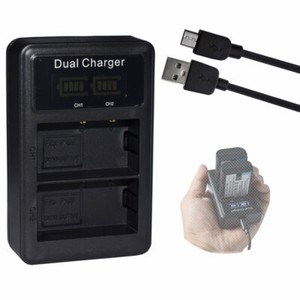 LP-E6 LCD Battery Charger for Canon EOS 5D 6D 60D 7D 70D Mark II III 5D2 5D3 Cam