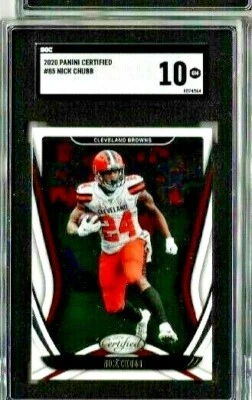 2020 Panini Certified Nick Chubb SGC 10 - Image 1 of 2