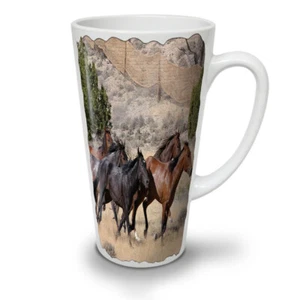 Wellcoda Wild Horse Freedom Free Latte Mug 12/17oz - Picture 1 of 15