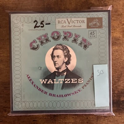 Chopin Waltzes - Alexander Brailowski Pianist Victor Records WDM-1392 7x45 RPM - Image 1 of 4