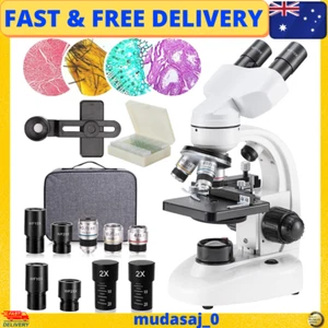 Compound Binocular Microscope for School Laboratory Home Education,40X-2000X - Picture 1 of 13
