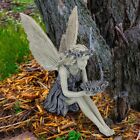 Garden Ornaments Yard Decor Flower Fairy Bird Feeder Little Angel Girl Statue