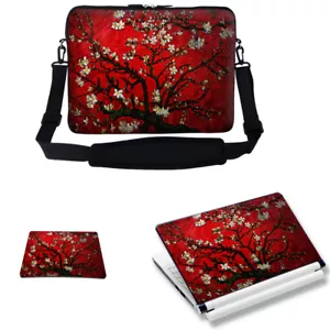 17" 17,3" Laptophülle Tasche Etui mit Schultergurt & passender Haut Mauspad 3003 - Bild 1 von 5