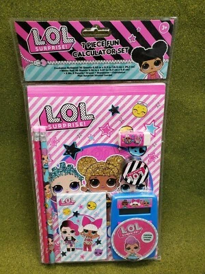 L.O.L. Sorpresa Juego de 7 Piezas de Papelería y Calculadora de Regreso a la Escuela LOL Foto 1 de 2