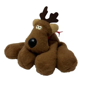 Gorro de peluche de fieltro de reno Rodney Hallmark vintage animal de peluche Navidad Navidad - Imagen 1 de 11