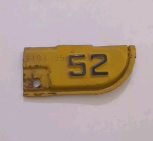 1952 California License Plate Registration Tag Metal Tab Q - Picture 1 of 2