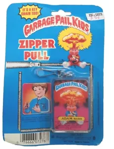 1986 Adam Bomb Garbage Pail Kids GPK Zipper Pull Keychain Vintage Collectibles - Picture 1 of 4