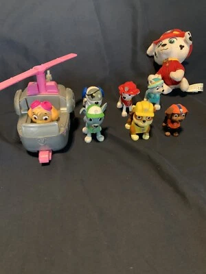 LOTE de 9 Figuras de Patrulha Pata Vários Conjuntos de Marcas de Personagens COLEÇÃO USADA - Imagem 1 de 4