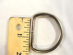 70 Welded Heavy Duty 1-1/2" D Rings Nickel Plated Steel Buckle Straps Hardware - Picture 1 of 2