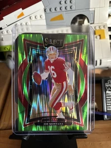 🏈 Joe Montana 2024 Select ✅Green Shock Prizm /599 Concourse #70 49ers - Picture 1 of 2