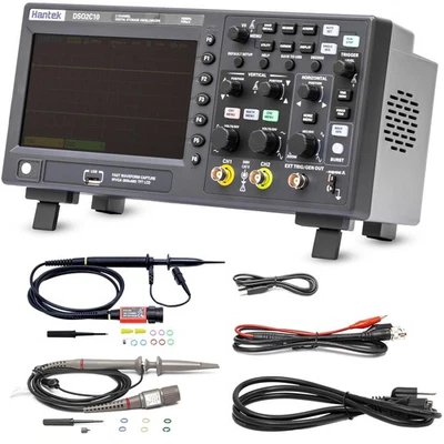 Hantek DSO2C10 Digital Storage Oscilloscope 100MHz Bandwidth 2CH 1GSa/s 8M - Image 1 of 4