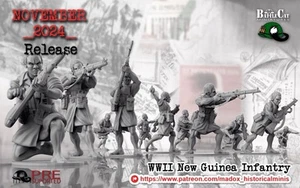 🌳28mm Australian New Guinea Squad Tinas Tiny Troops WWII Bolt Action BNIB - Bild 1 von 3