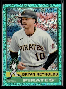 Bryan Reynolds - 2025 Topps Heritage Chrome Aqua Sparkle Refractor #47 Pirates - Picture 1 of 2