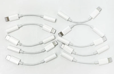 Lot of 10 Apple Lightning to 3.5mm Headphone Jack Adapter MMX62AM/A - Image 1 of 4