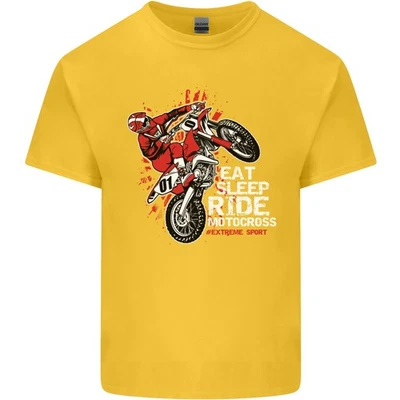 Camiseta para niños Eat Sleep Ride Motocross MotoX Foto 1 de 4