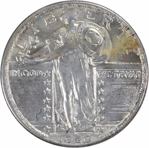 1920-S Stehende Freiheit Silber Viertelwahl Stempelglanz ungeprüft #927 - Bild 1 von 2