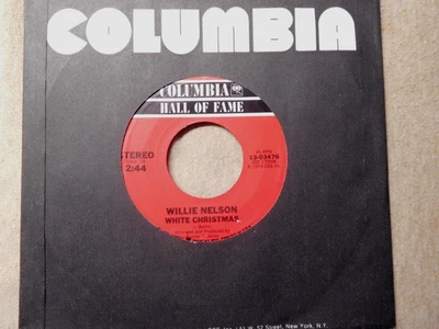 Willie Nelson ~ Pretty paper / White Christmas - COLUMBIA # 03476 - 45 - Image 1 of 2